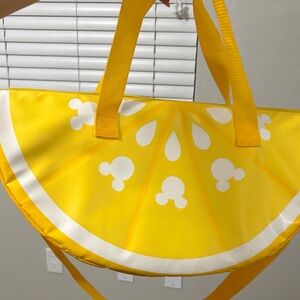 Disney Yellow Citrus Slice Tote with White Accents